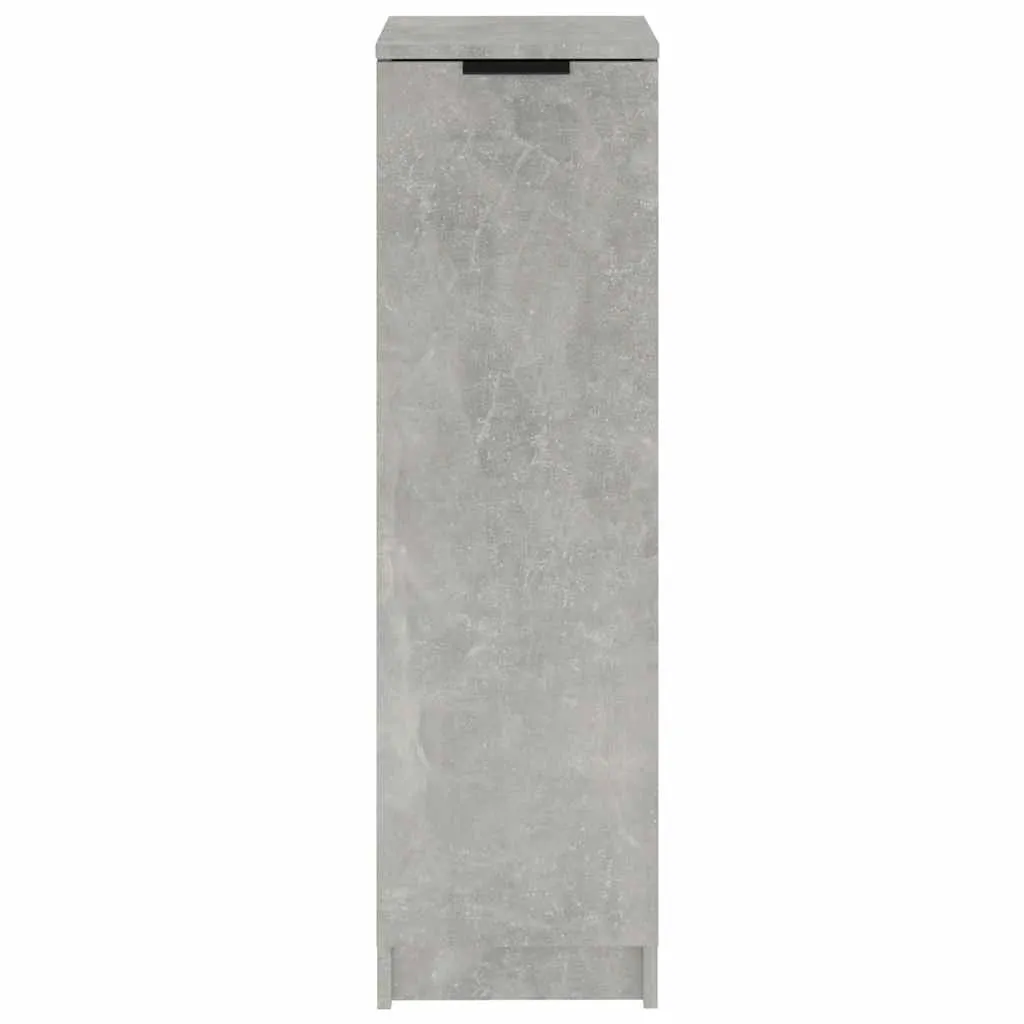 Schuhschrank Betongrau 30 x 35 x 100 cm aus Holzwerkstoff
