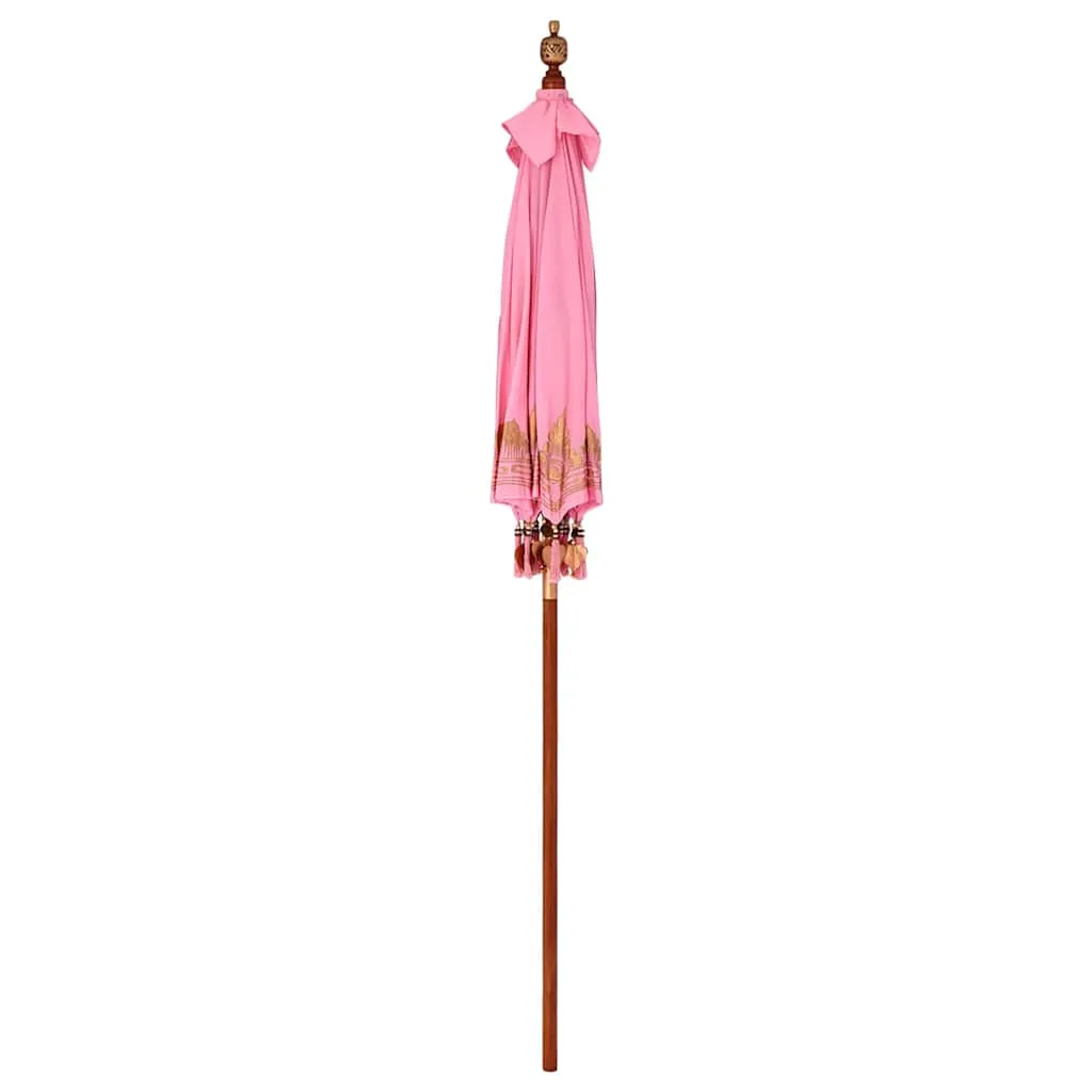 Balinesischer Sonnenschirm Rosa 185 x 185 x 260 cm
