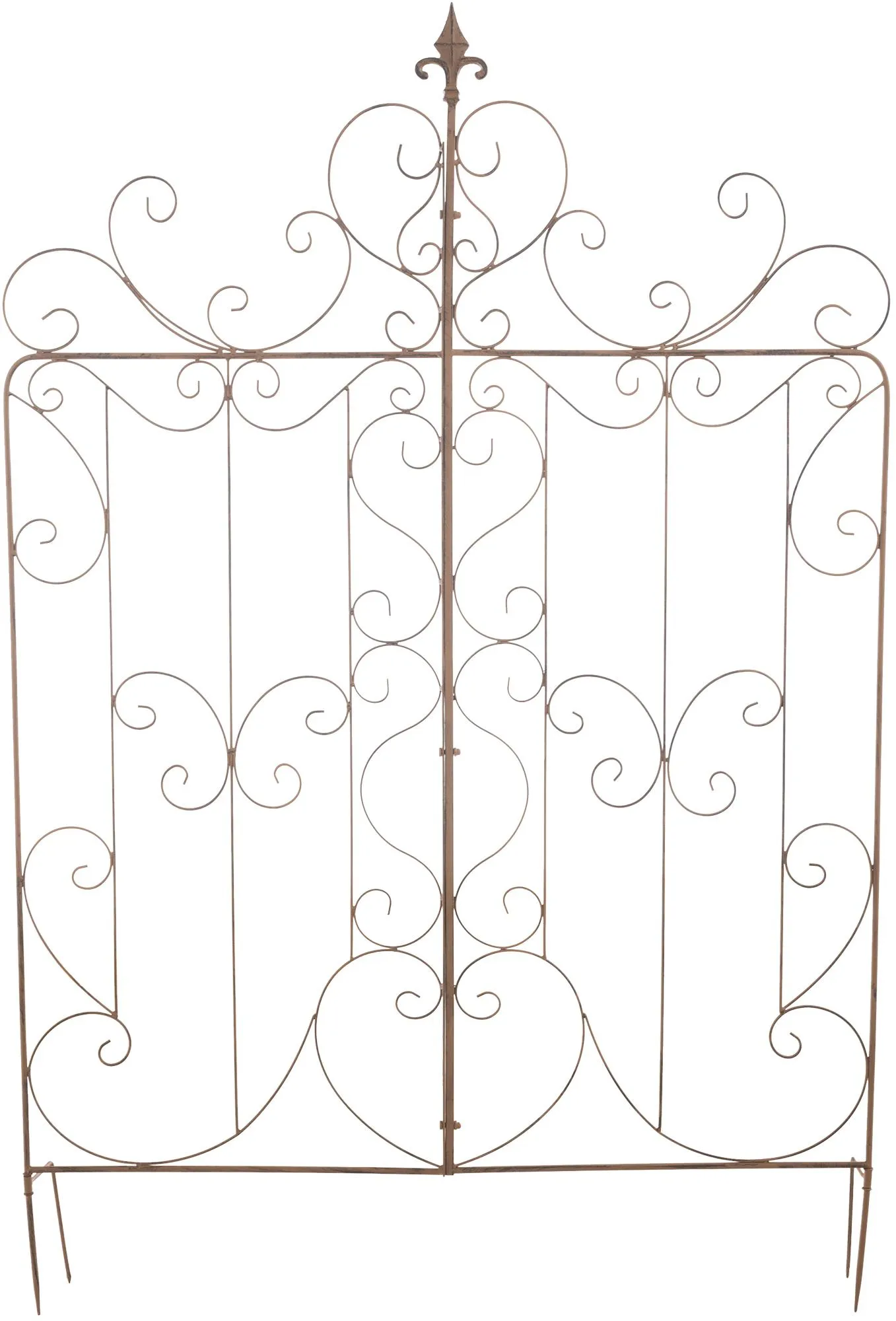 Rankgitter Mandevilla 133x99x2 cm antik braun