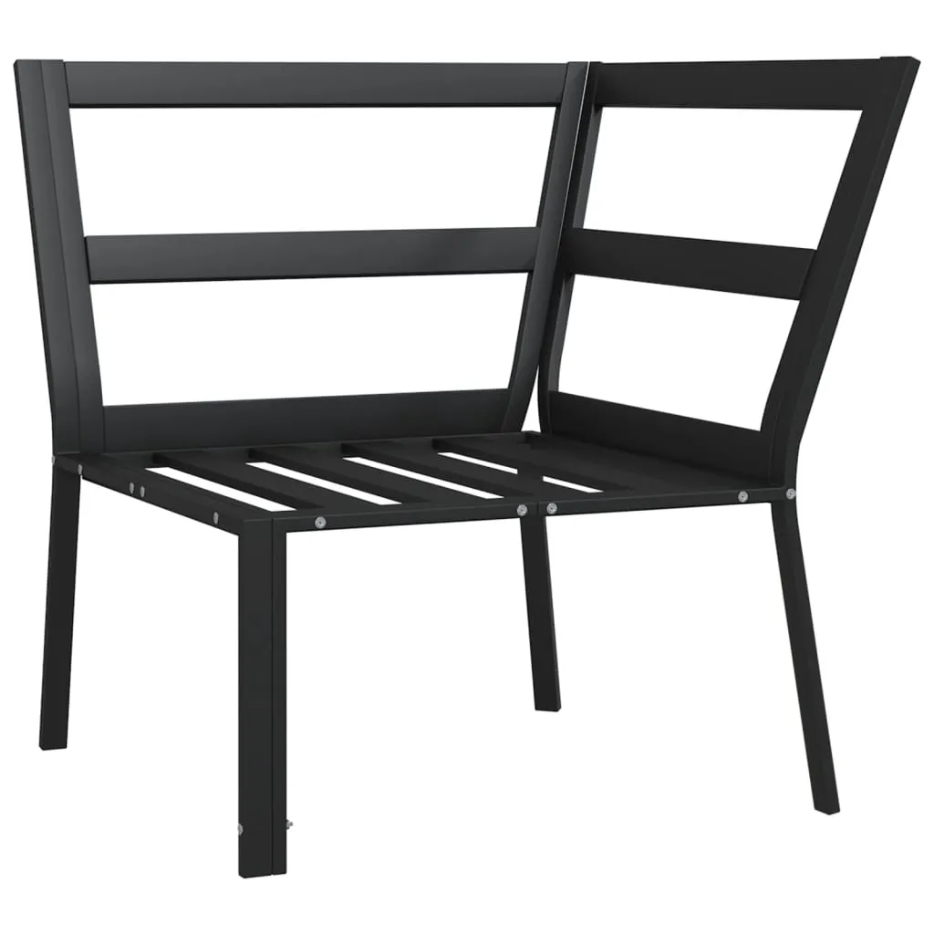 Stylischer Gartenstuhl 76 x 76 x 79 cm in Schwarz und Sand