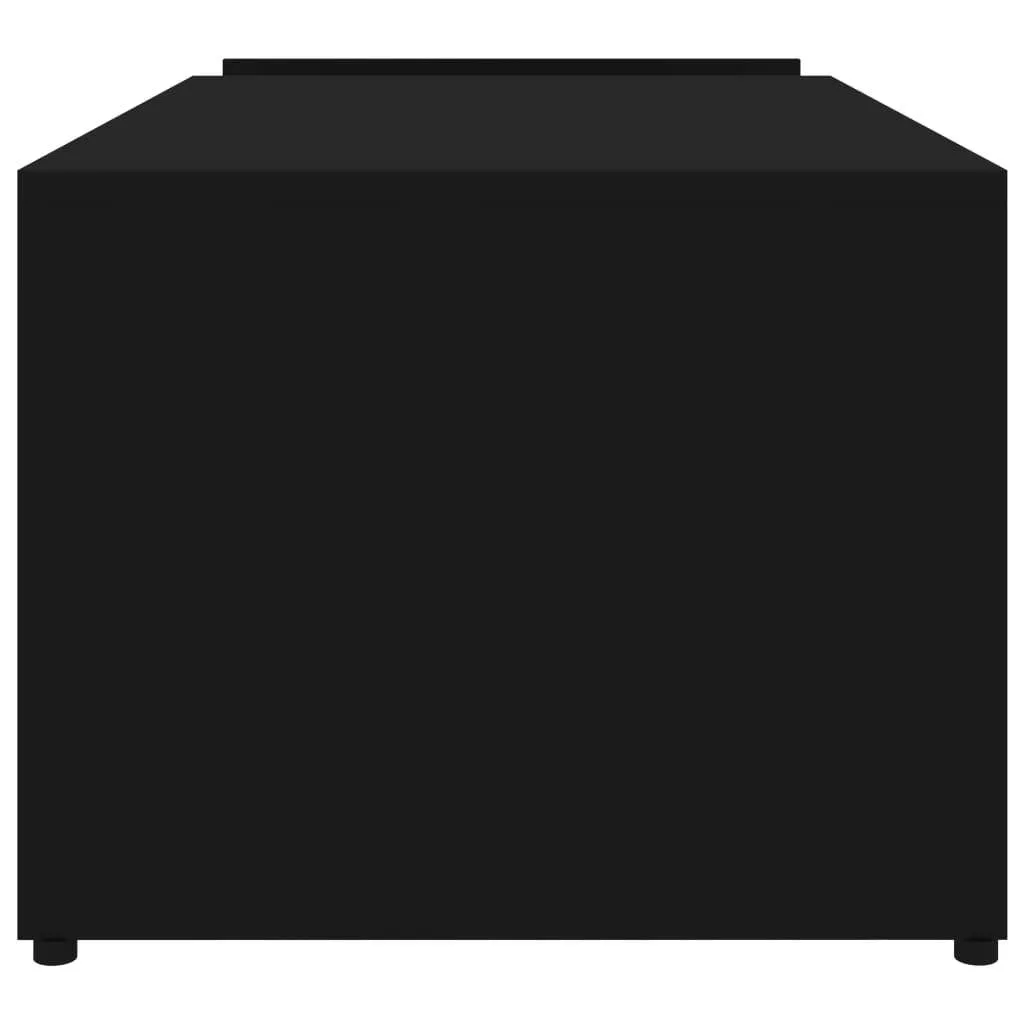 Schwarzer Couchtisch aus Holzwerkstoff 90 x 45 x 35 cm