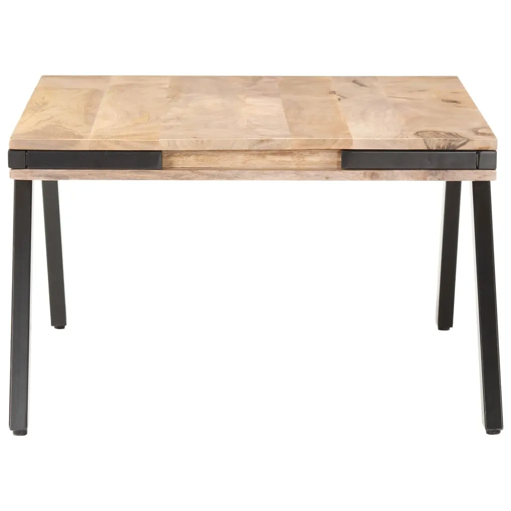 Schlichter Couchtisch aus Vollholz, 114 x 65 x 40 cm, Naturfinish