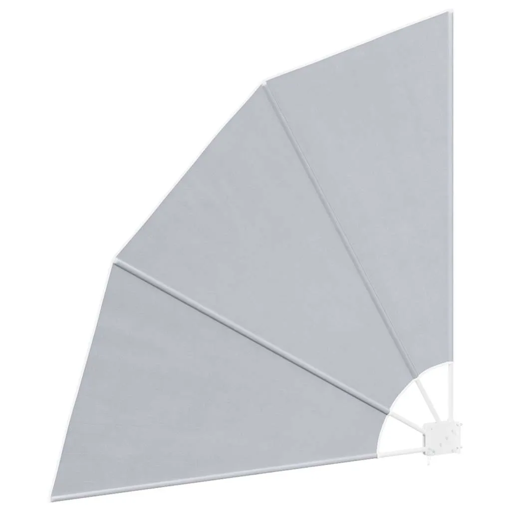 Faltbarer Balkonfächer 140x140 cm in Grau mit Stahlrahmen