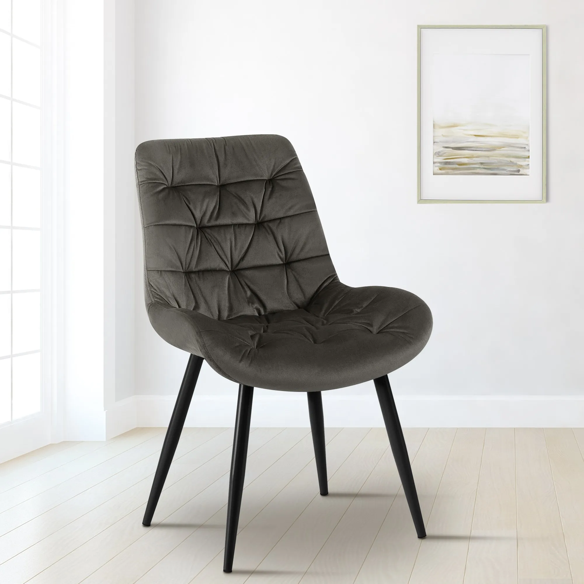 Esszimmerstuhl Rossford 85x56x63 anthrazit