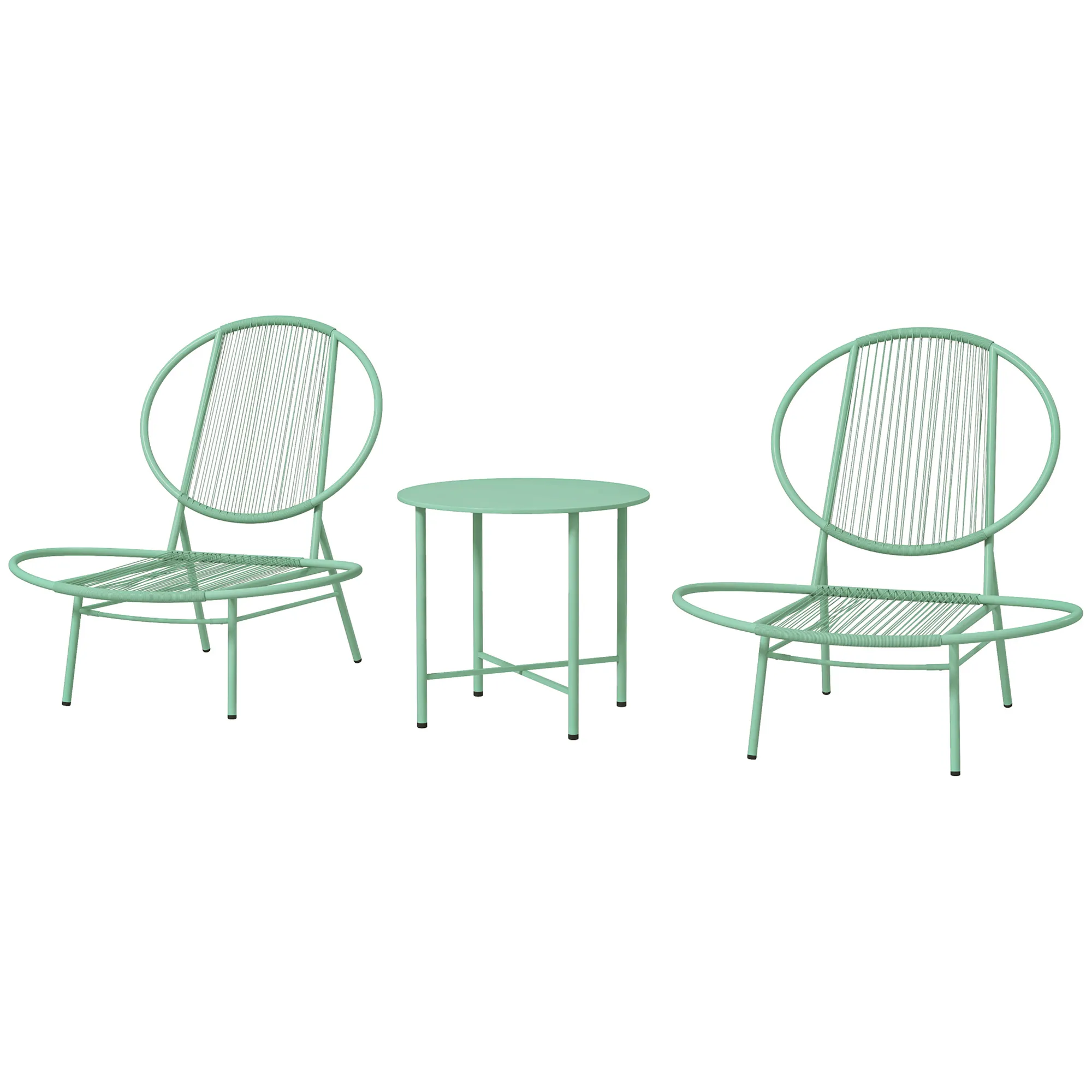 Outdoor Bistro-Set Grün, 74L x 68B x 78H cm