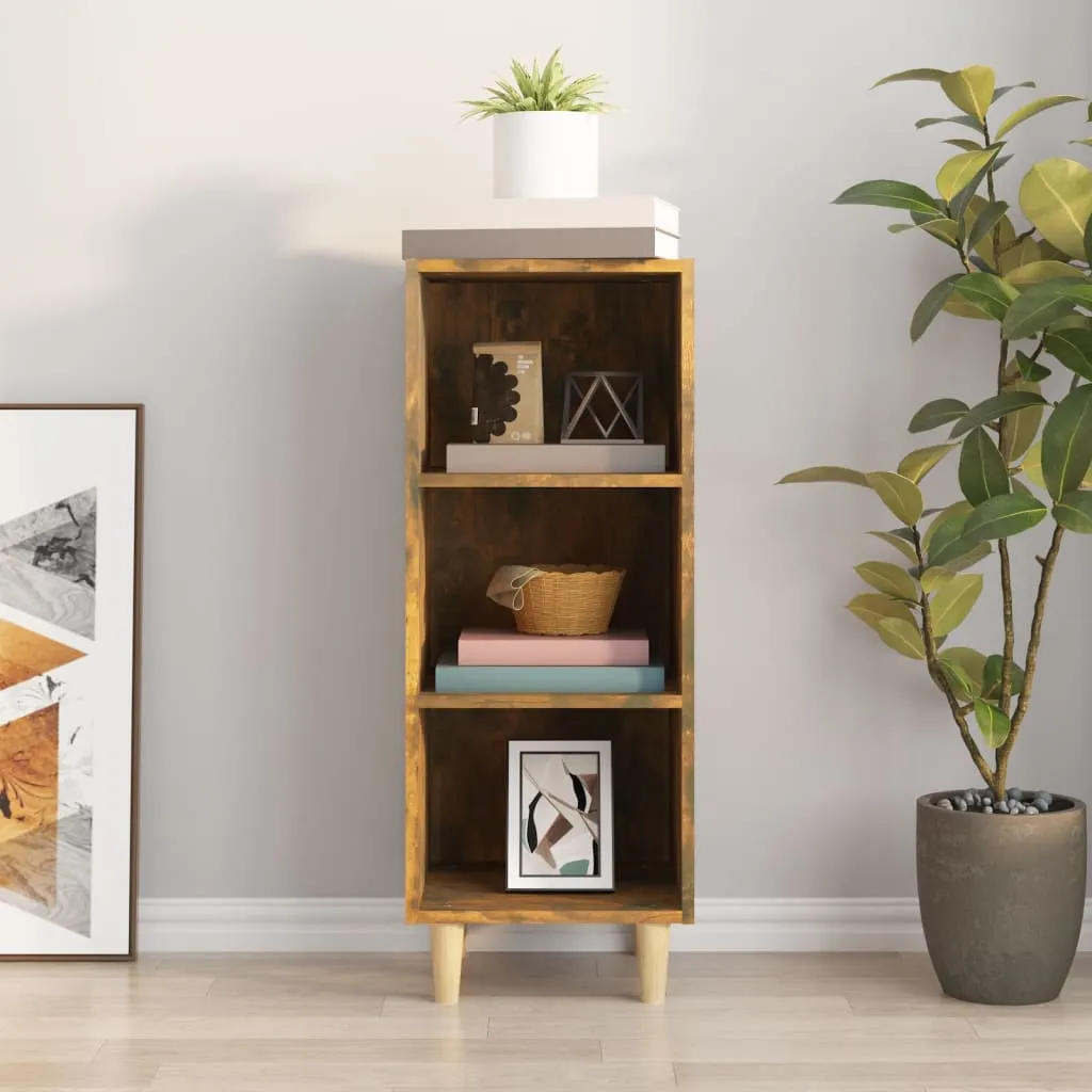 Sideboard Räuchereiche 34,5x32,5x90 cm Holzwerkstoff