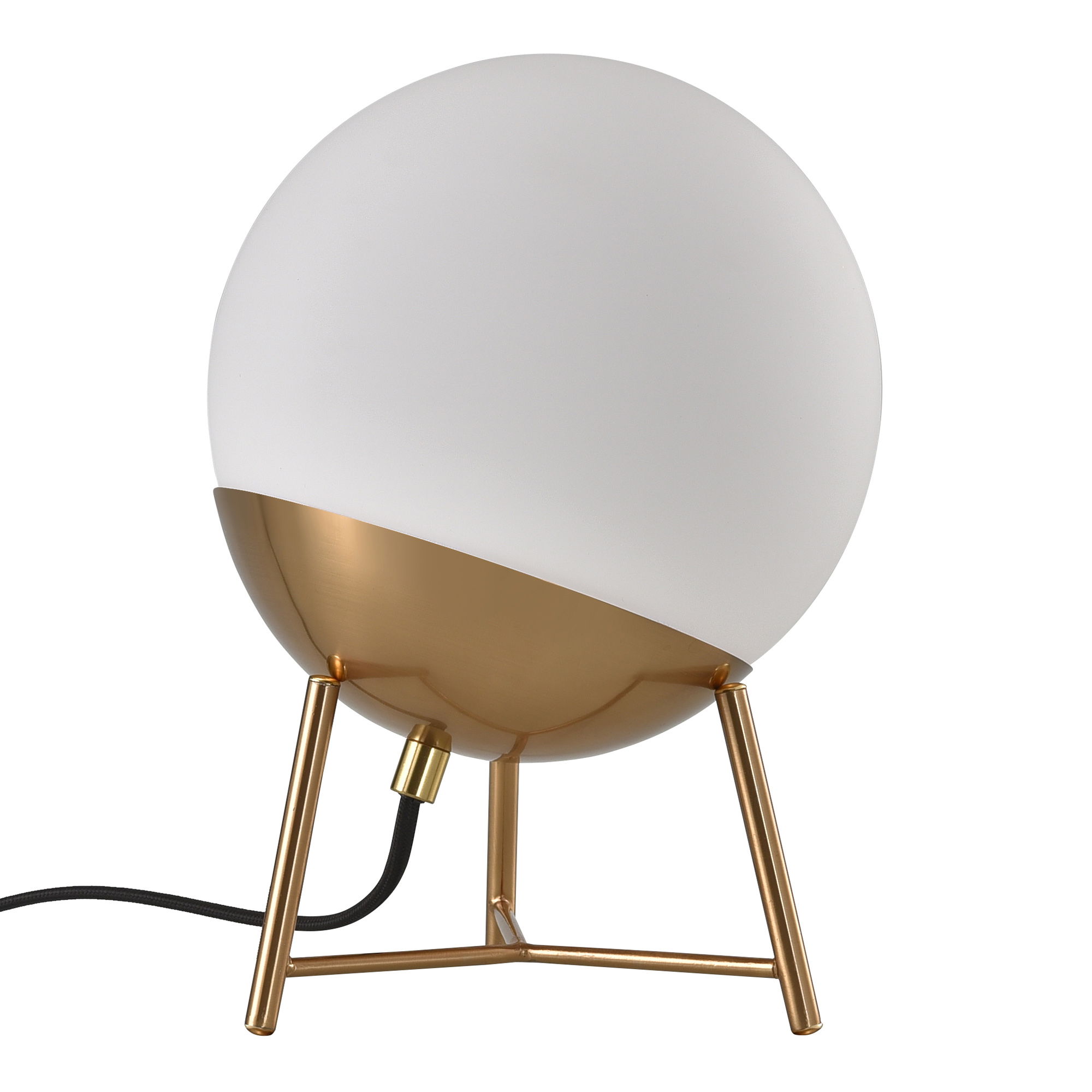 tinkaro Tischlampe Chelsea Glas, Stahl Messing