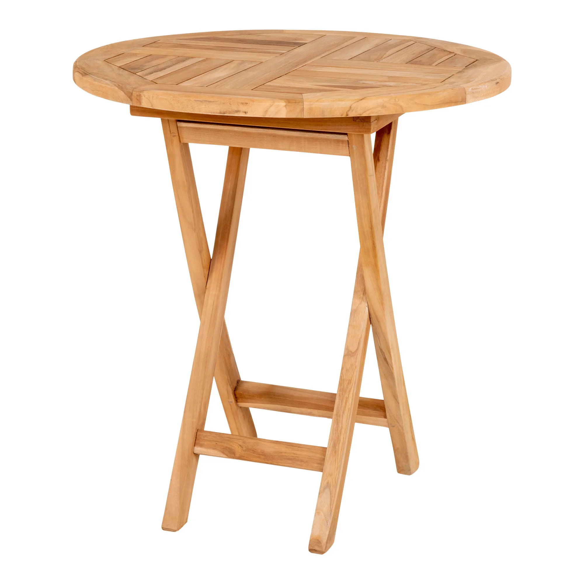 tinkaro Beistelltisch Oviedo Teakholz ø70x75 cm Natur