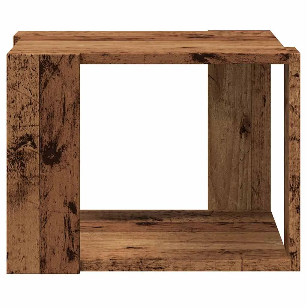 Beistelltisch Holzwerkstoff 40x40x30 cm Altholz Farbe