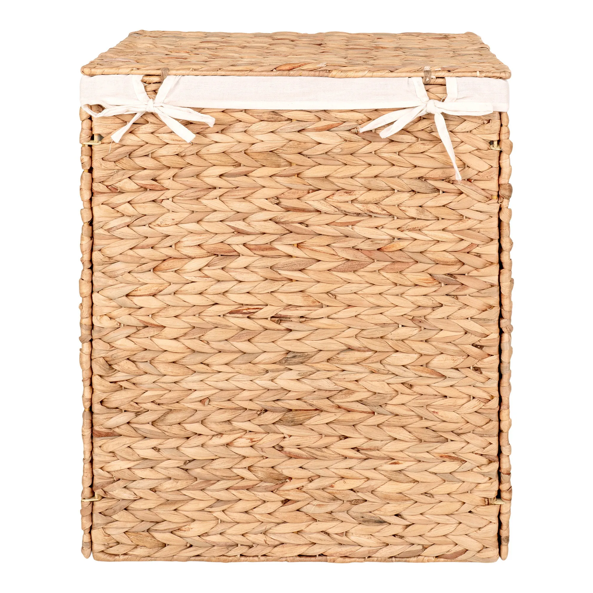 tinkaro Passo Wäschekorb Wasserhyazinthe 43 x 32 x 55 cm Natur