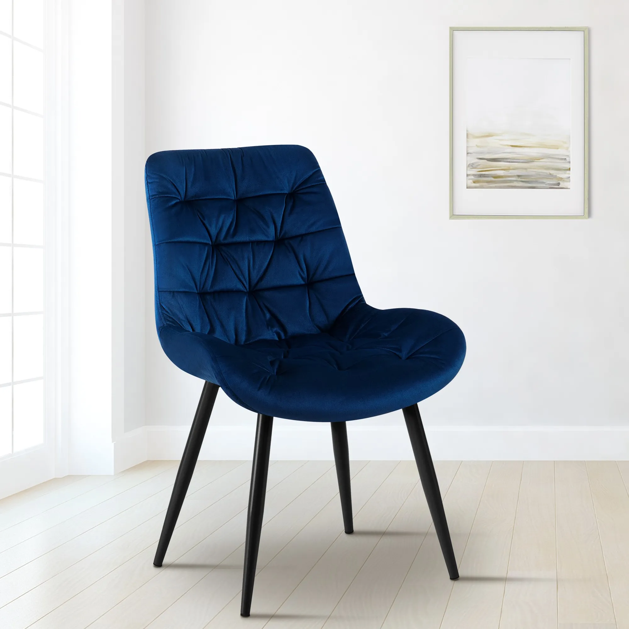 Esszimmerstuhl Rossford 63x56x85 cm dunkelblau