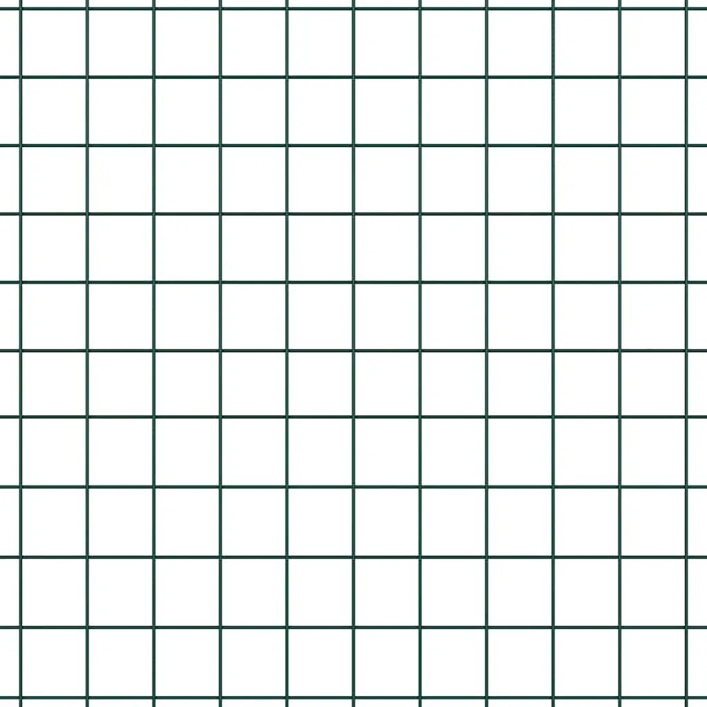 Outdoor-Fence-Post-Set Grün 10000 x 3,2 x 50 cm Stahl PVC