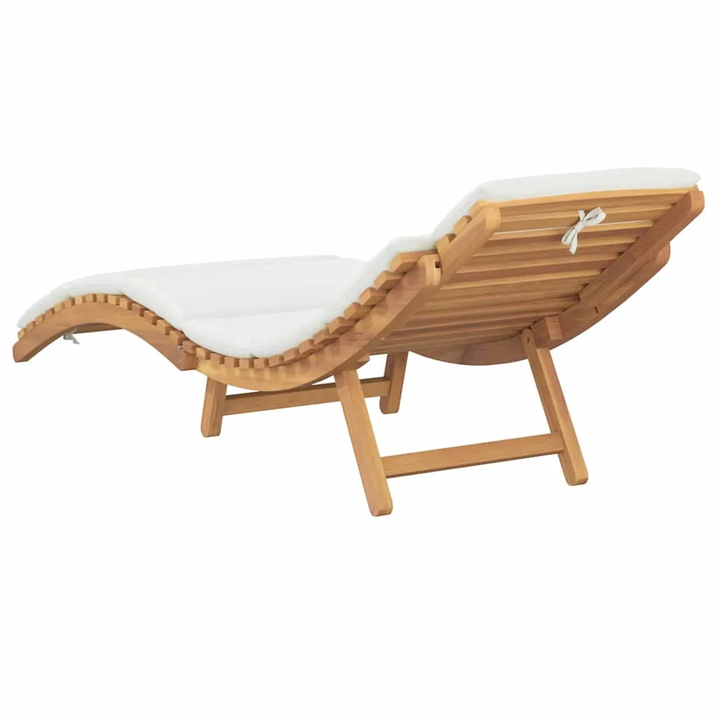 Garten Sonnenliegestuhl Naturholz 198x55x58,5 cm Braun