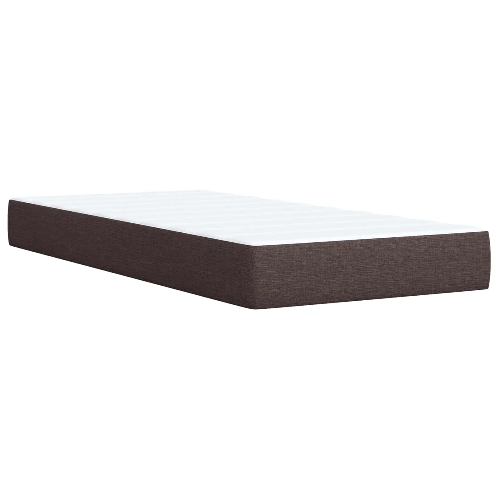 Ottoman-Bett mit Matratze 200x200 cm Dunkelbraun