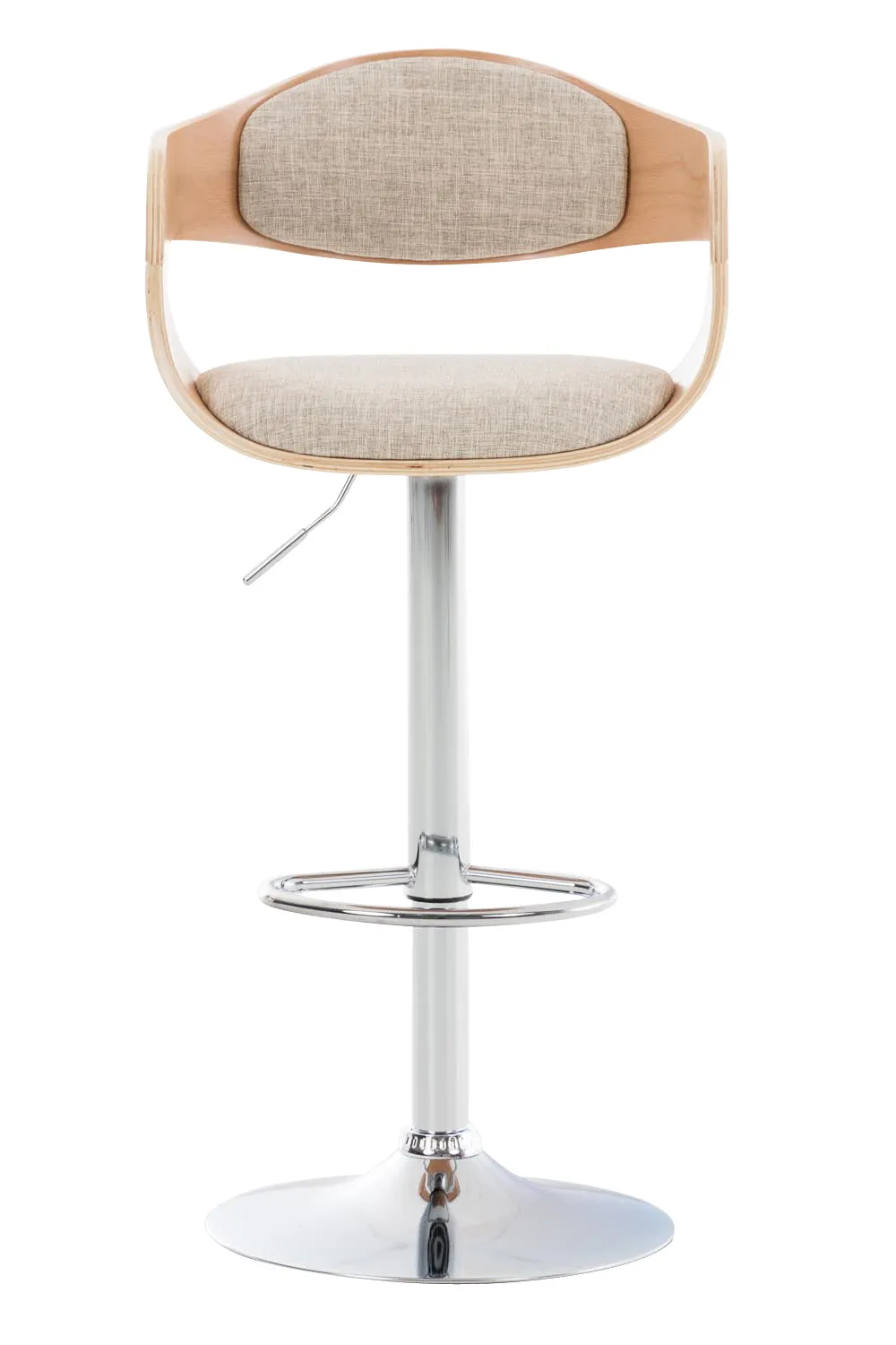 Barhocker Kingston 88-102x50x48 cm natura/creme