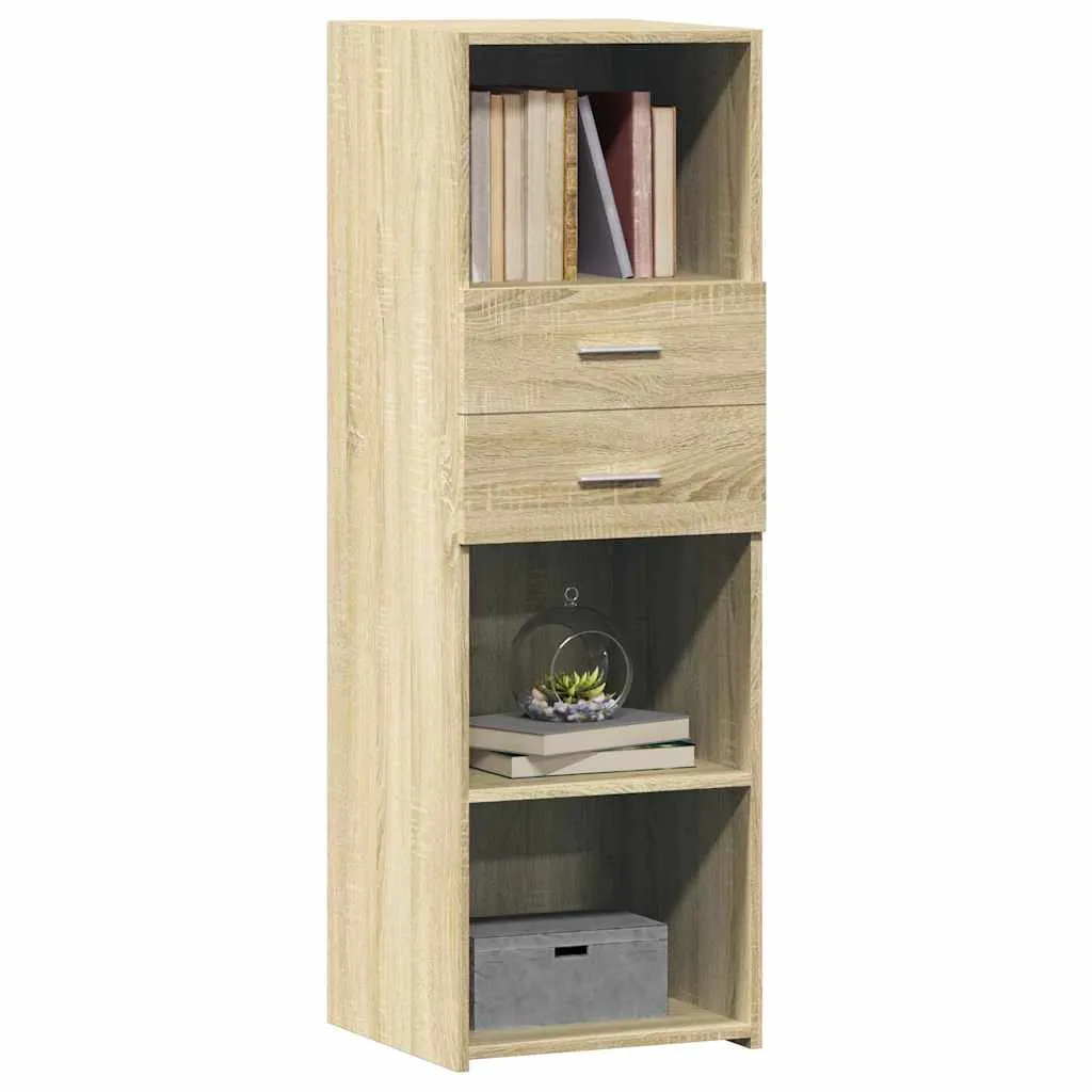 Klassisches Highboard 40 x 42,5 x 124 cm in Sonoma-Eiche