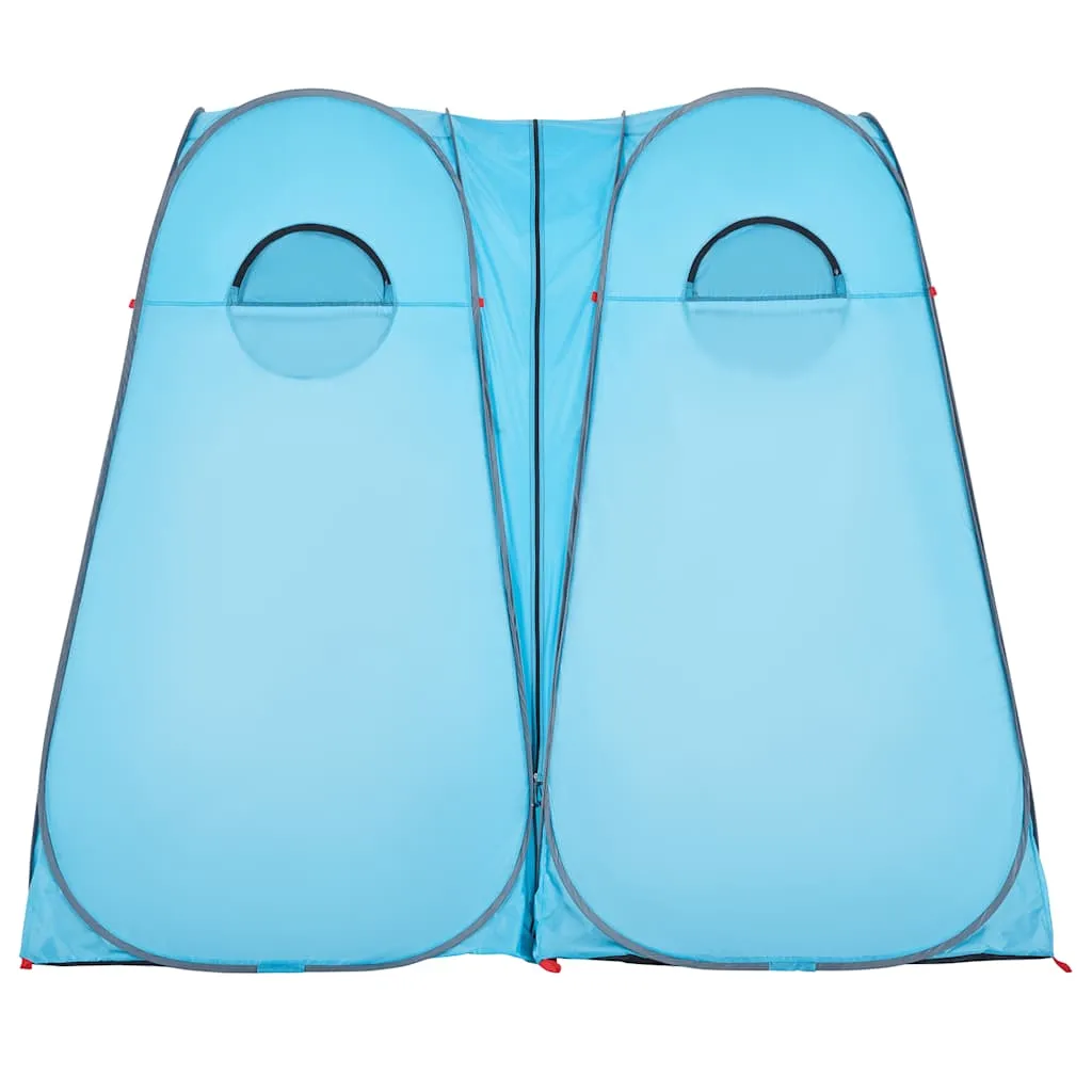 Umkleidezelt Sichtschutz 233x120x193 cm Blau wasserdicht faltbar