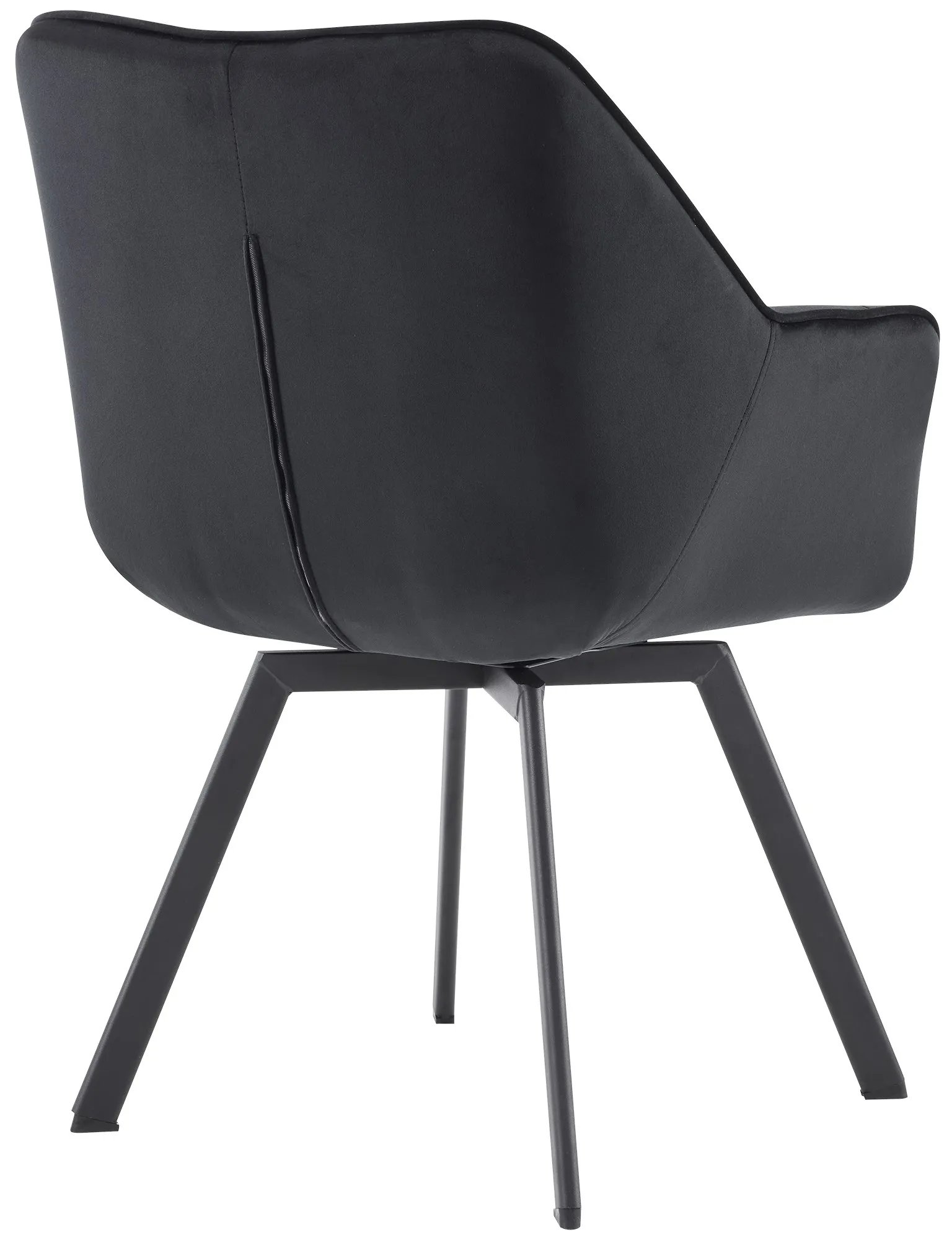Polsterstuhl Jordi 81x60x59 cm Schwarz