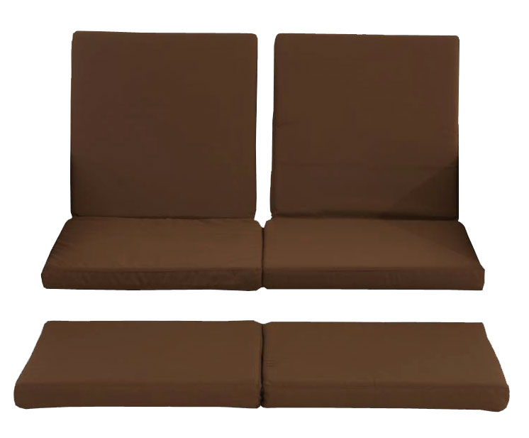 Sofa Ancona Bezüge Terrabraun 121x54 cm