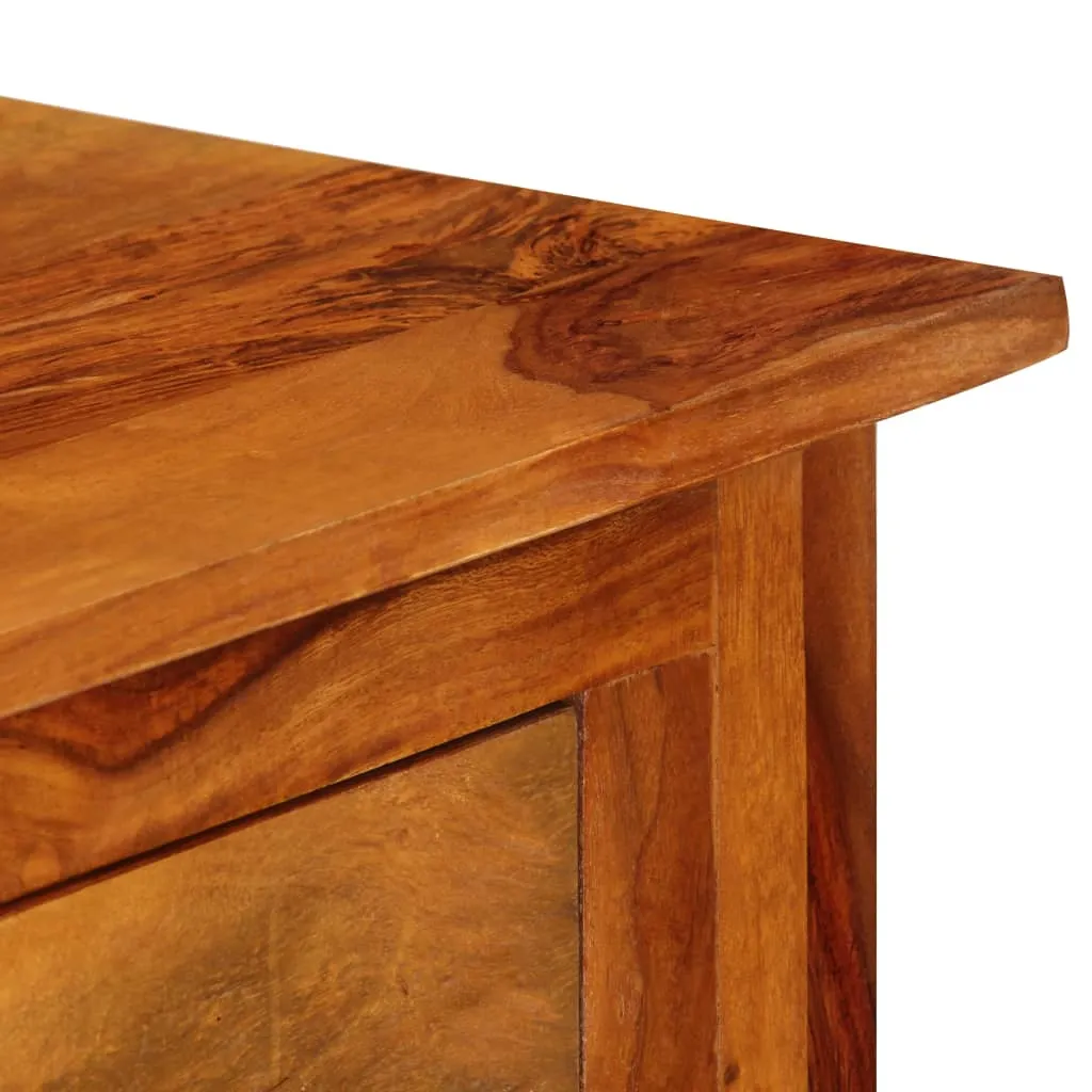 Sideboard aus Echtholz in Vintage-Stil, 110 x 30 x 80 cm, naturfarben