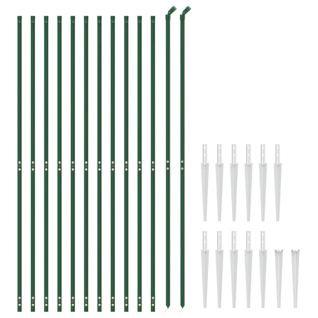 Grüner Maschendrahtzaun 1,6 x 25 m mit PVC-beschichtetem Stahl