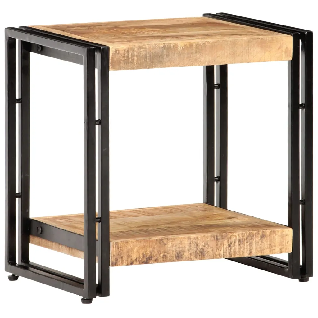 Beistelltisch 40x30x40 cm Raues Mangoholz