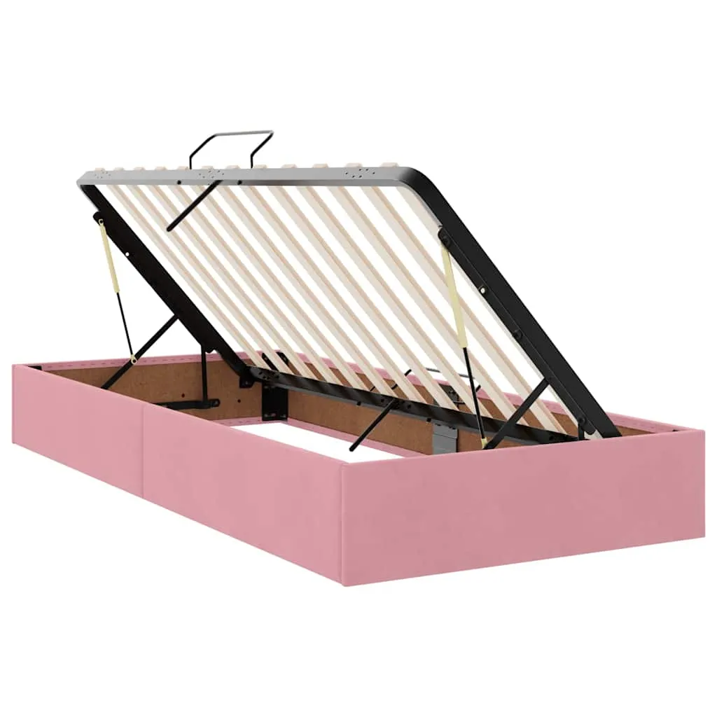 LED-Speicherbett mit Matratze 180 x 200 cm Rosa