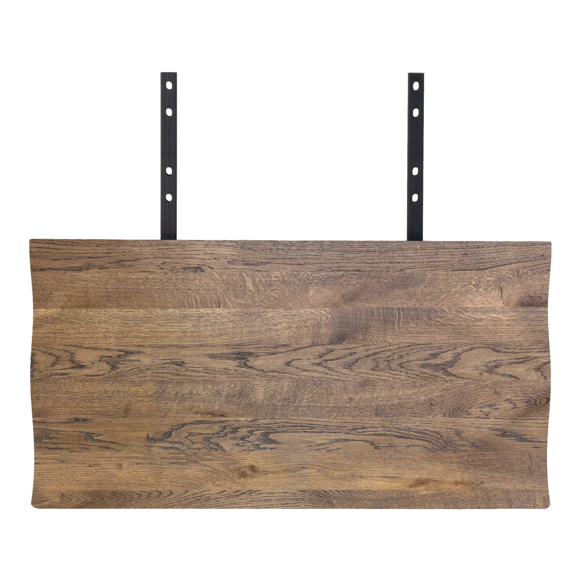 tinkaro Erweiterungsplatten für Toulon Esstisch 2-teilig Wellenkante 50 x 100 cm Eiche Geräuchert