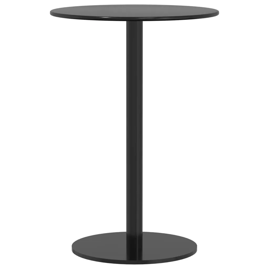 Outdoor-Stehtisch 50 x 72 cm Schwarz mit pulverbeschichtetem Stahlgestell
