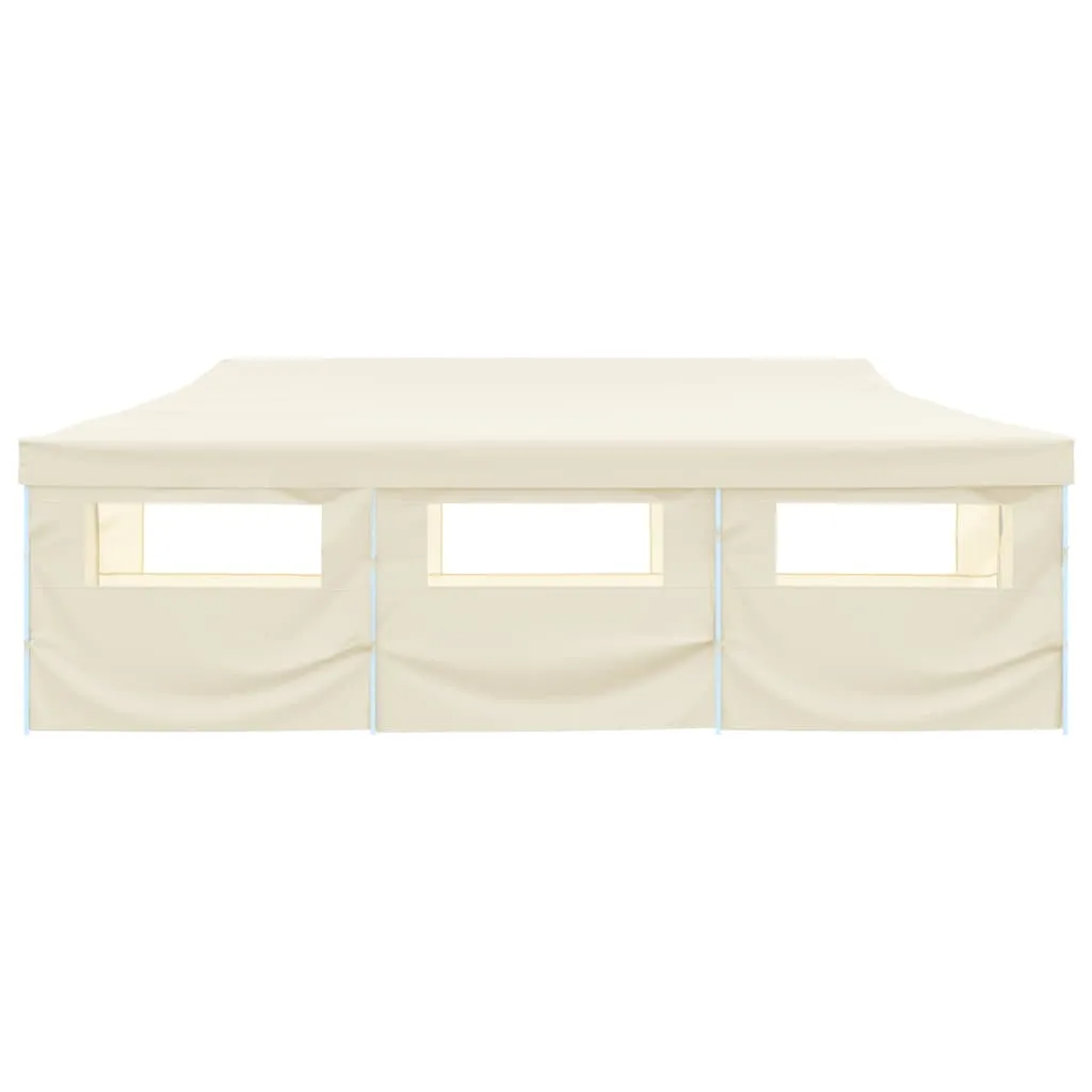 Faltbares Partyzelt 870x291x315 cm Creme mit UV- und wasserbeständigem Dach