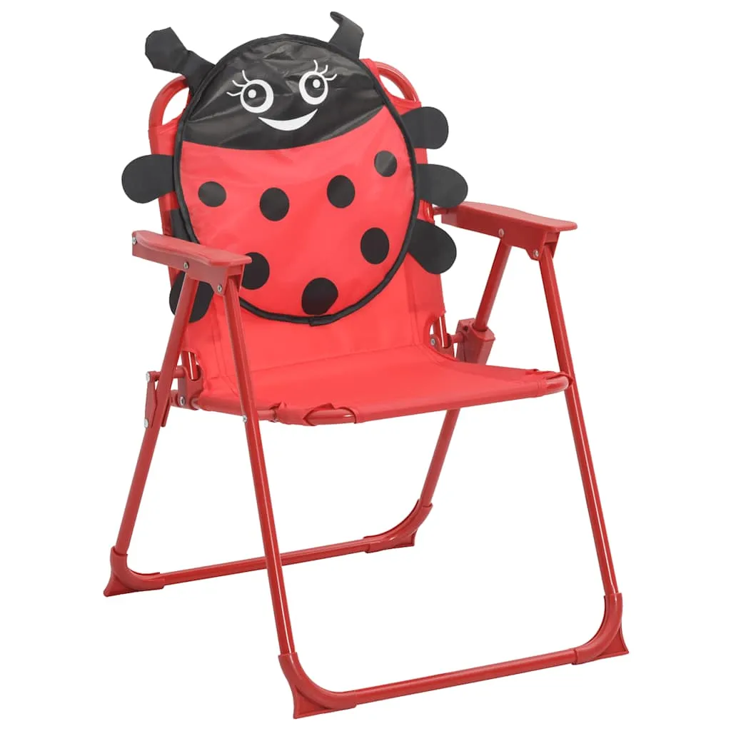 3-tlg. Garten-Bistro-Set für Kinder mit Sonnenschirm Rot