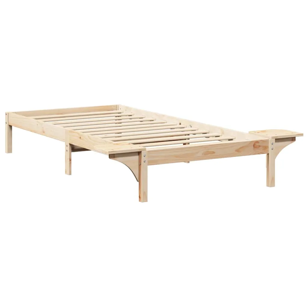 Bettgestell Massivholz 195,5 x 125 x 32 cm Natur