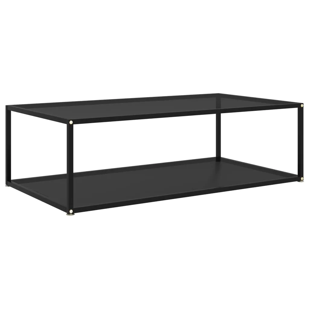 Couchtisch Schwarz 120x60x35 cm Hartglas Couchtisch Schwarz 120x60x35 cm Hartglas