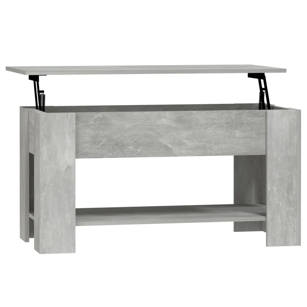Couchtisch Betongrau 101x49x52 cm Holzwerkstoff Couchtisch Betongrau 101x49x52 cm Holzwerkstoff