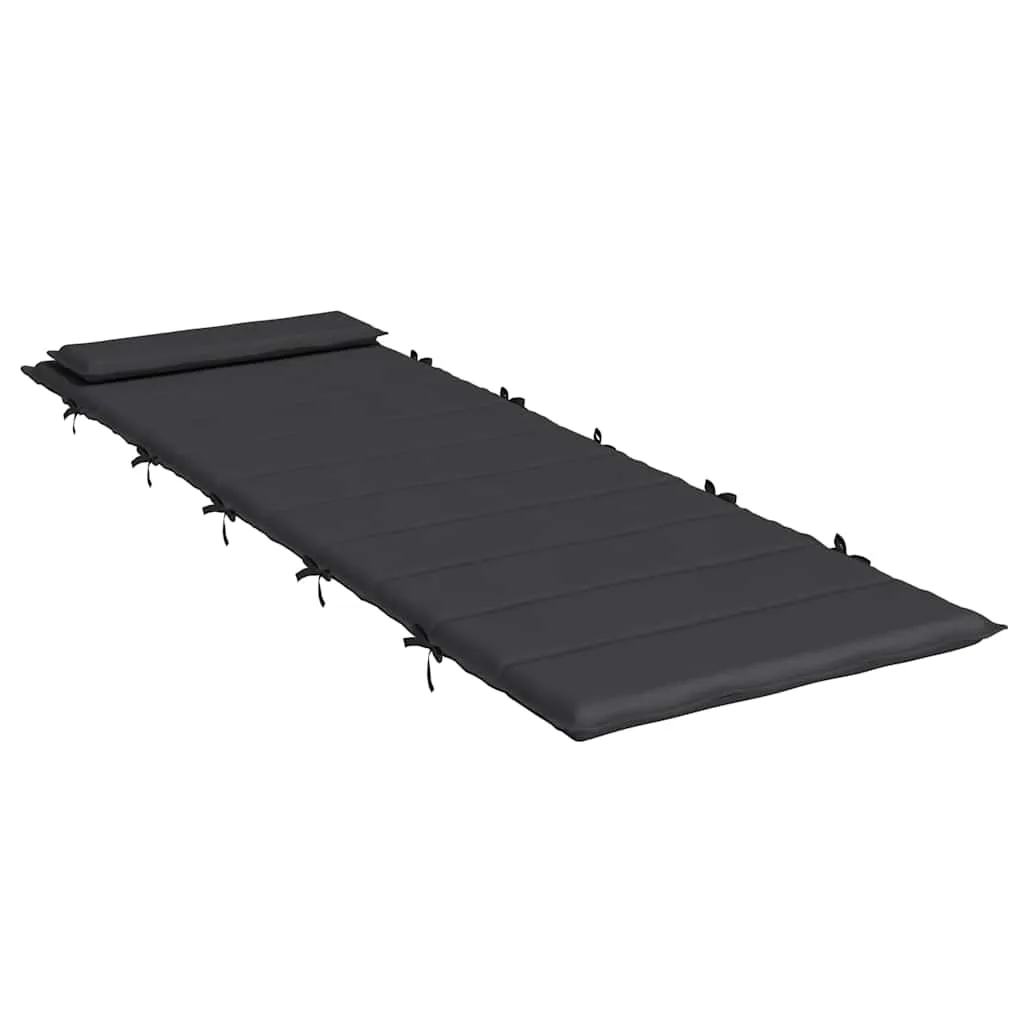 Bequeme Liegenauflage 180x60x4 cm in Schwarz