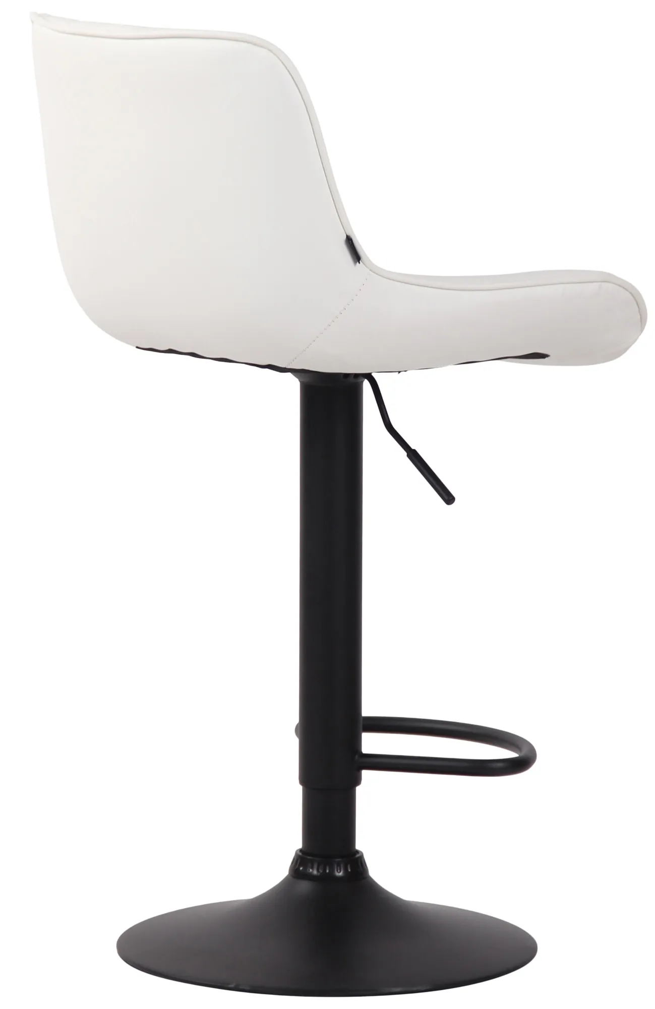 Barhocker Lentini Kunstleder 86-108 cm weiß