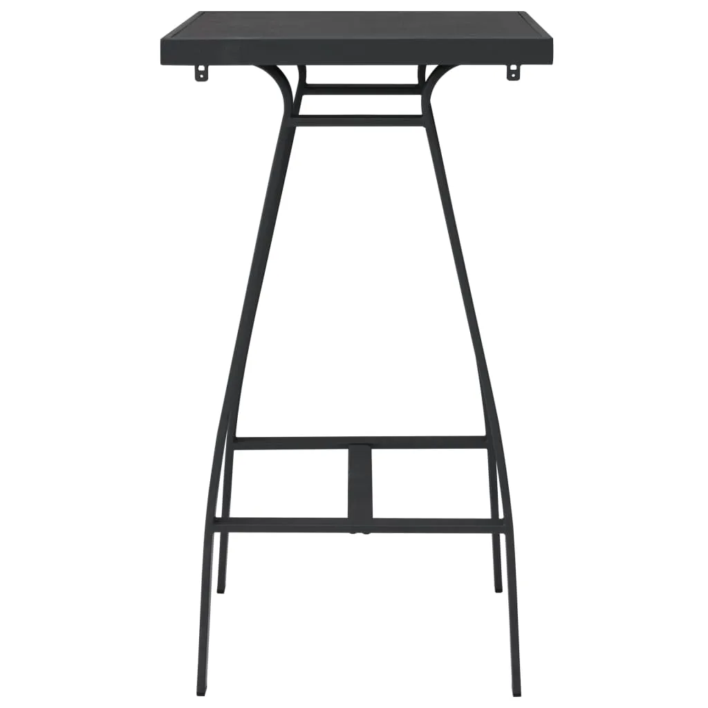 Eleganter Bartisch 60x60x110 cm in Schwarz und Dunkelgrau