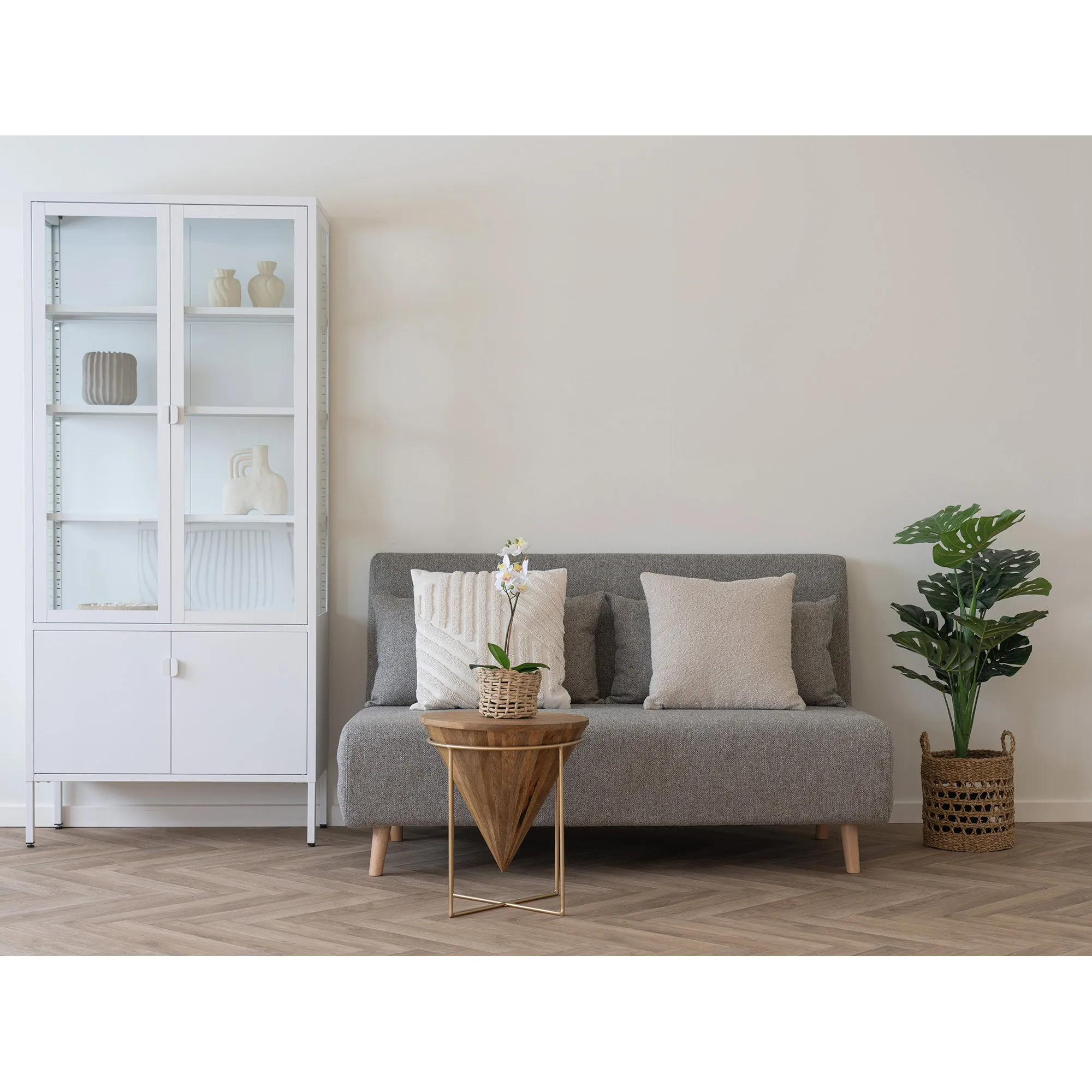 tinkaro Kissen Savannah Bouclé 45x45 cm Beige