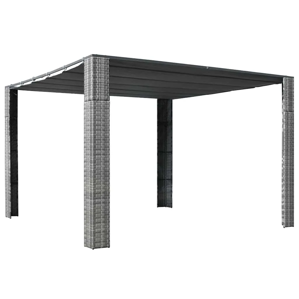 Stylischer Pavillon 300 x 300 x 220 cm in Grau und Anthrazit