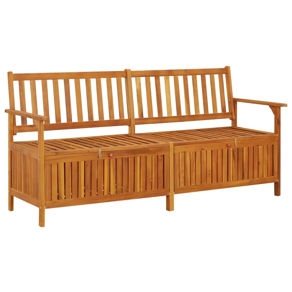 Vielseitige Holzbank mit Stauraum 170 x 63 x 84 cm Echtholz