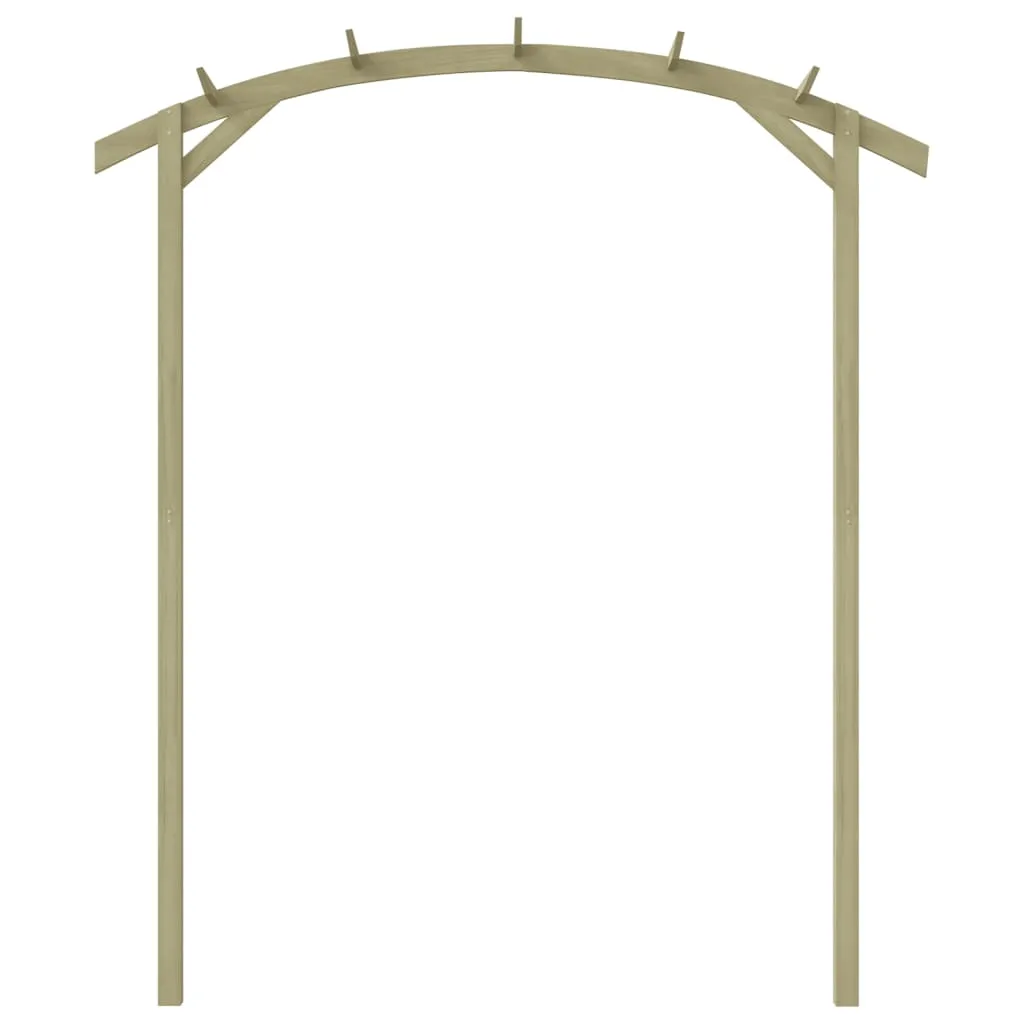 Gartenpergola aus kesseldruckimprägniertem Massivholz 180x210x40 cm grün