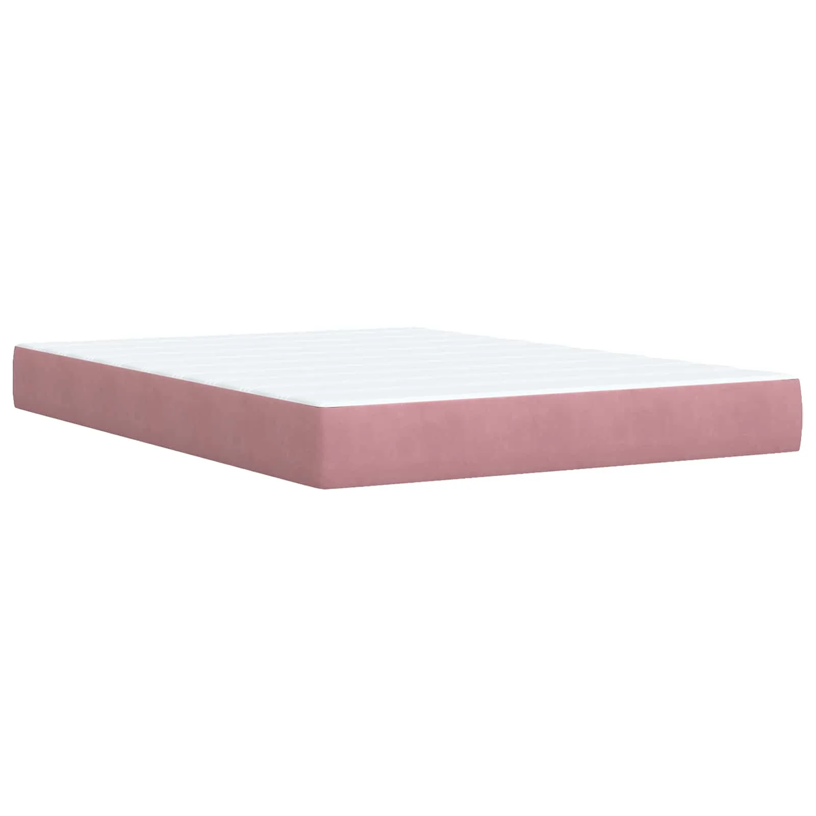 Ottoman-Bett mit Matratze 203 x 144 x 88 cm Rosa