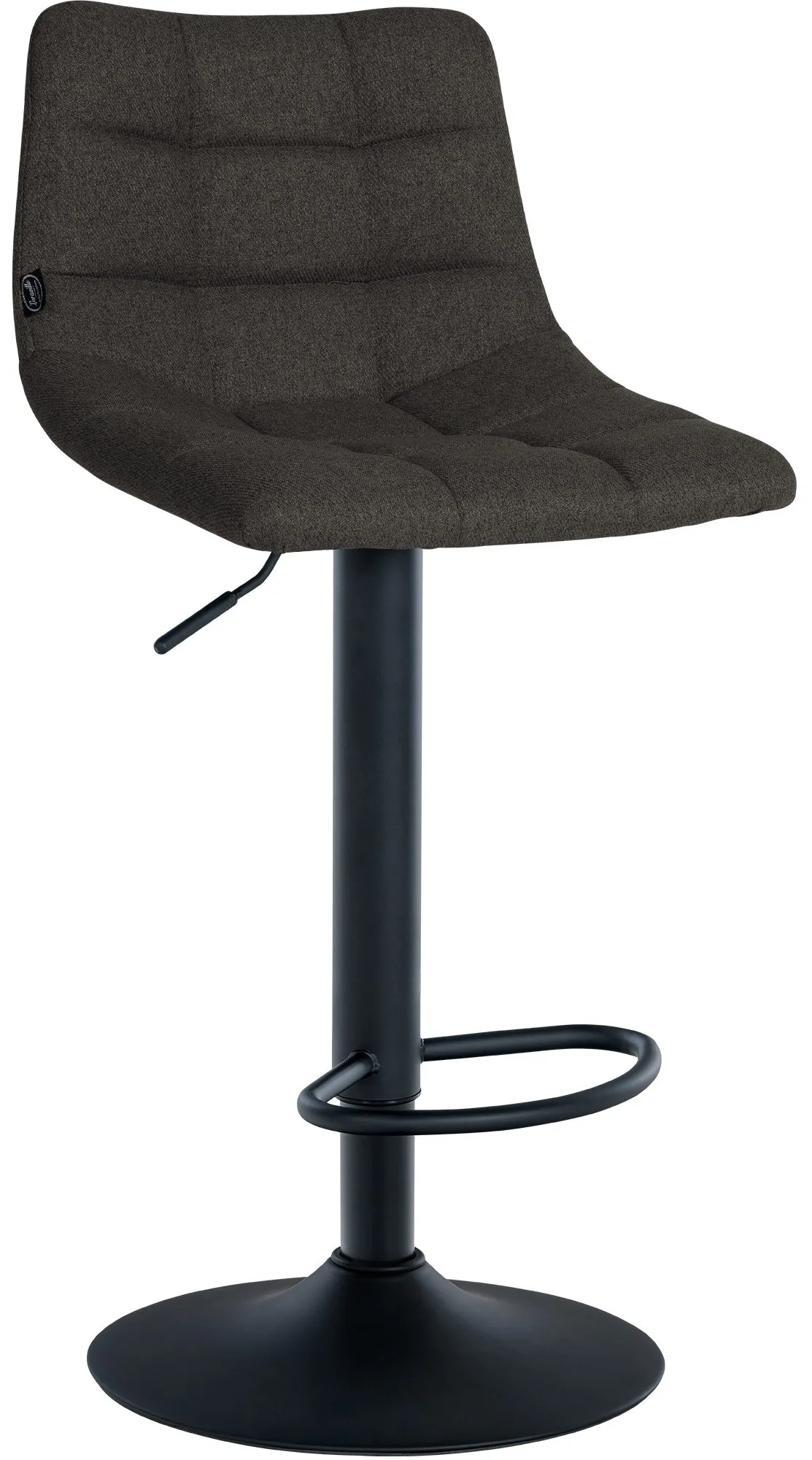 Barhocker Jerry Stoff 87-108,5x43x46,5 cm dunkelgrau
