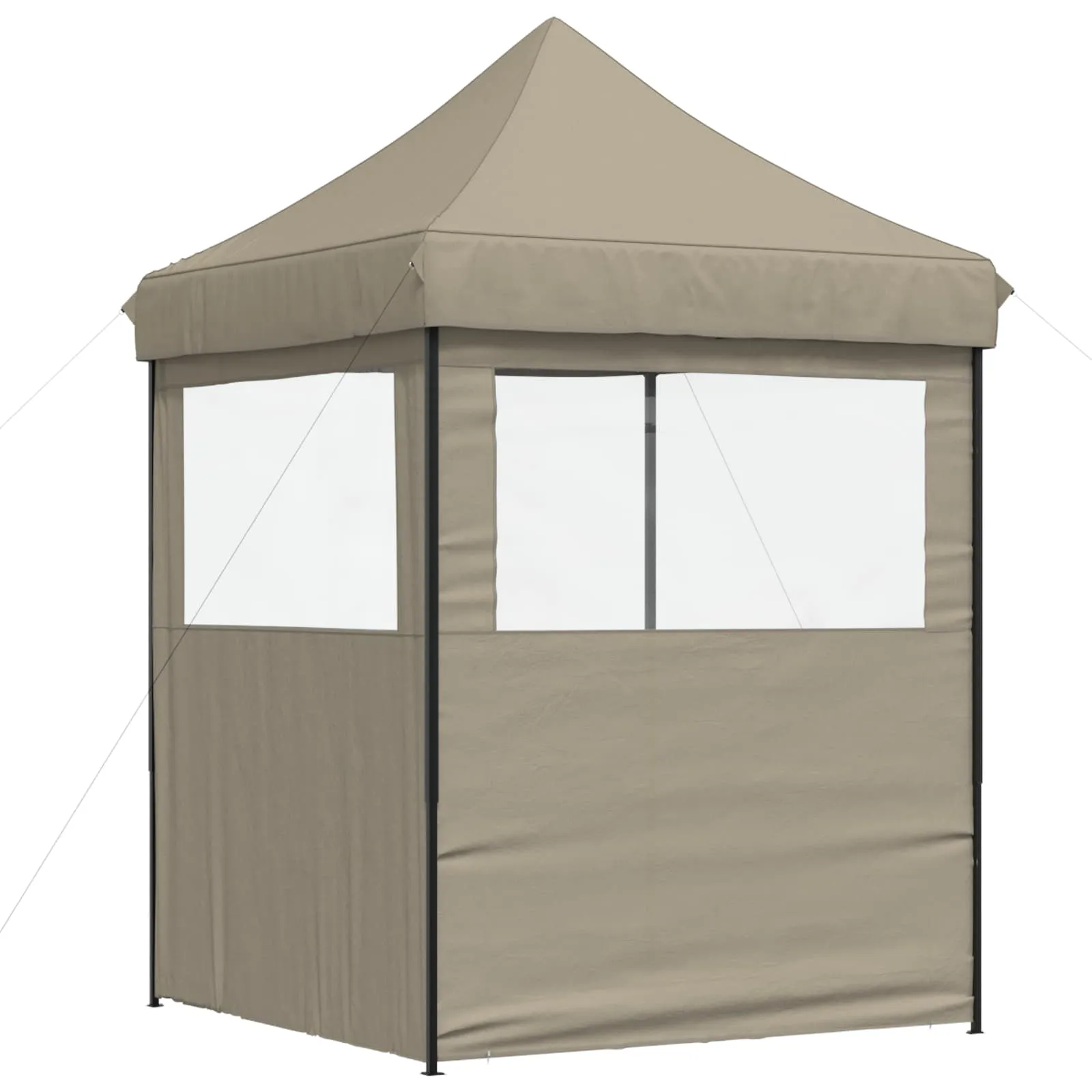 Modernes faltbares Partyzelt 200x200x306 cm in Taupe