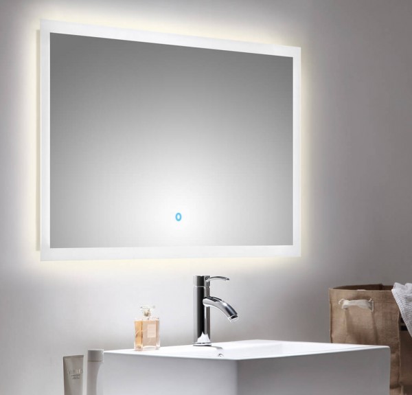 Posseik LED Spiegel 100x60 cm mit Touch Bedienung