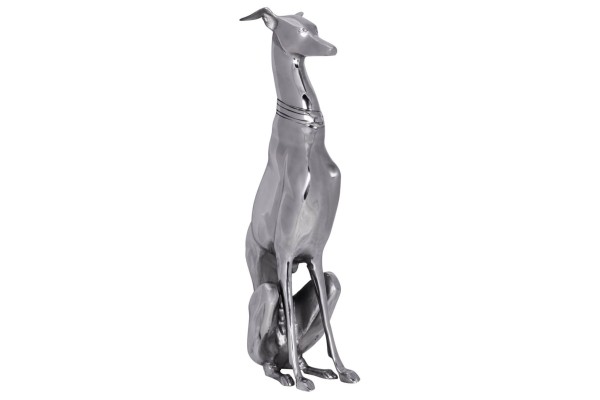 tinkaro Hundestatue ELMA Aluminium Skulptur Silber