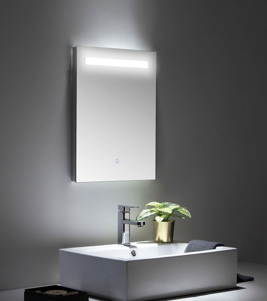 Posseik LED Spiegel 45x60 cm mit Touch Bedienung