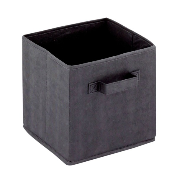 tinkaro Aufbewahrungsboxen THEDA Stoff Aufbewahrungsfaltbox Schwarz 6er Set