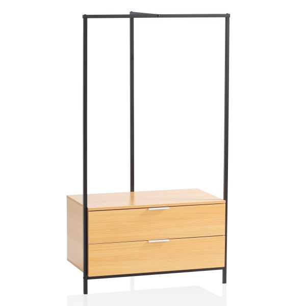 Wohnling Garderobe Eiche-Dekor 152x85x44 cm Flurgarderobe Modern