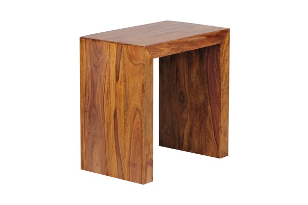 tinkaro Beistelltisch NOLA Wohnzimmertisch Sheesham Design Ablage Holz
